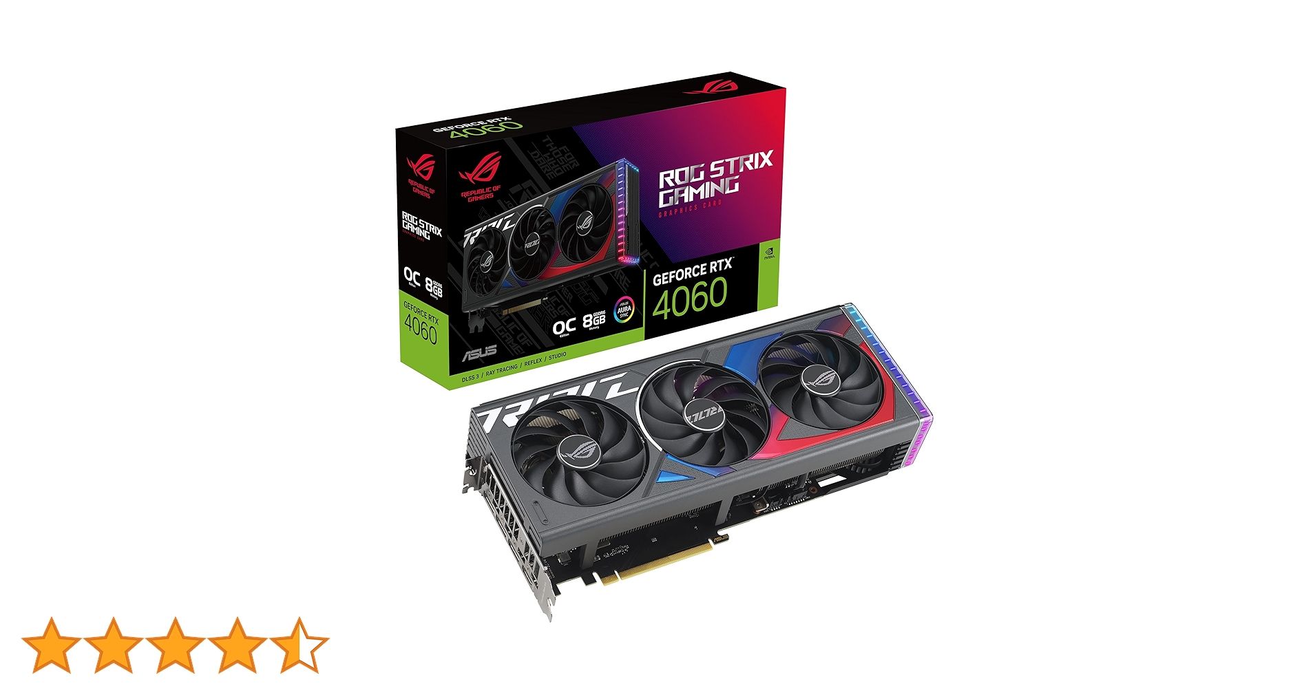 ROG GeForce RTX グラフィックボード ROG Strix GeForce RTX™ 4060 OC Edition 8GB GDDR6 | ROG Strix